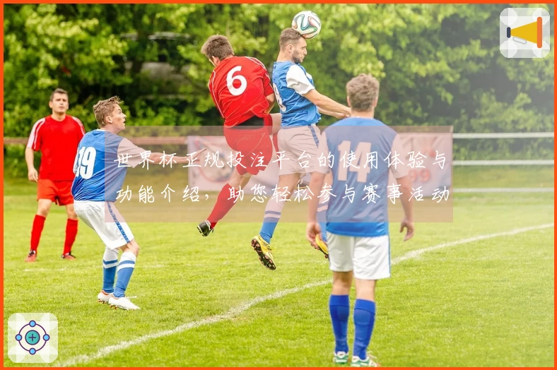 世界杯正规投注平台的使用体验与功能介绍，助您轻松参与赛事活动